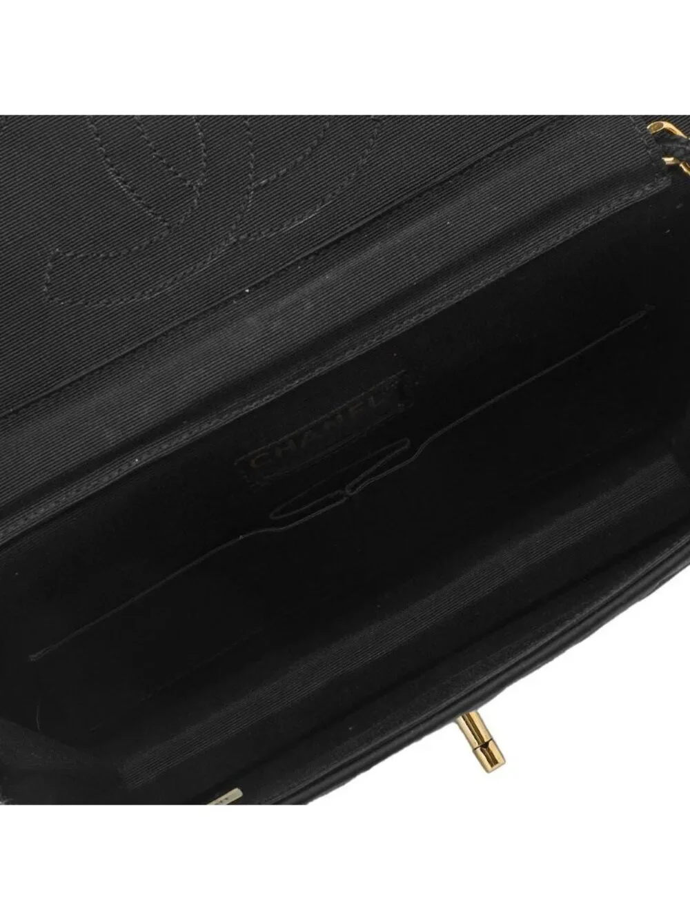 Chanel Quilted Paris Limited Chain Shoulder Satin Black with Gold and Silver - Picture 8 of 10